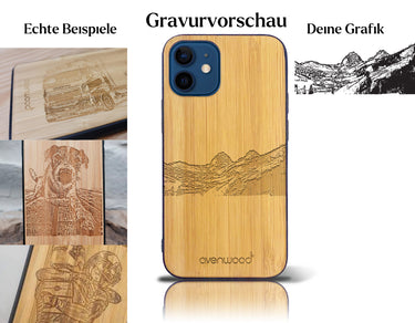 INDIVIDUELL iPhone 12 mini Bambus-Kunststoff